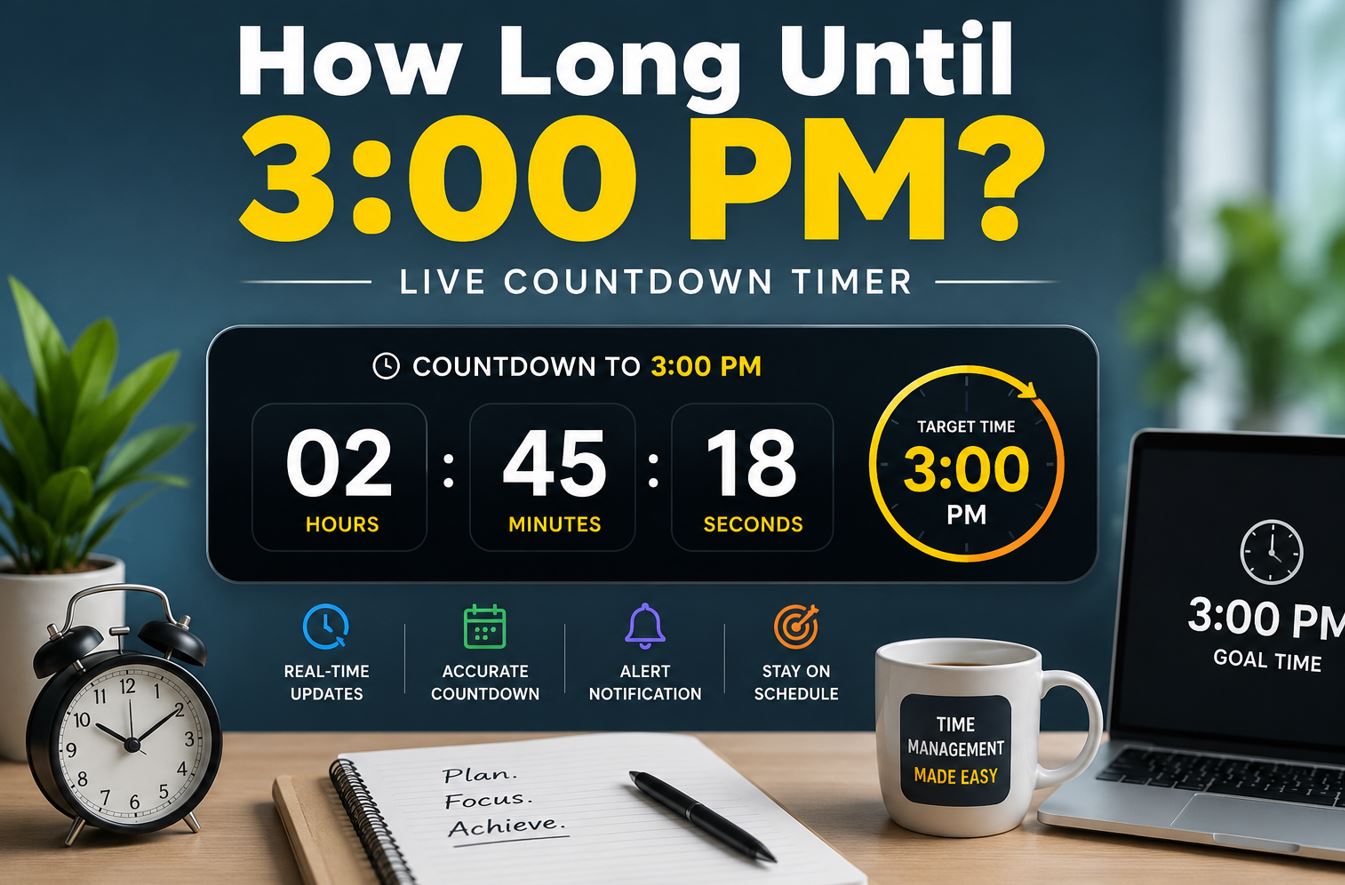 How Long Until 3 PM